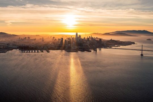 Airplane San Francisco Sunset Flight Tour