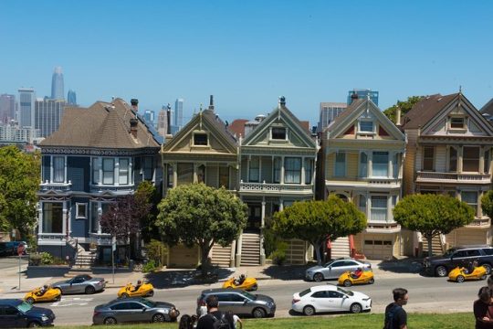 4-Hour Painted Ladies and Haight-Ashbury GoCar Tour
