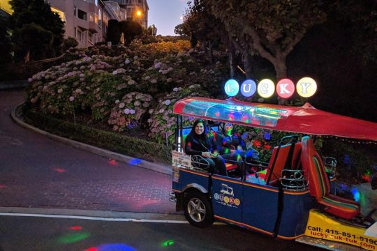 Lucky Tuk Tuk at Night - Private Group San Francisco Sunset or Lights Tour