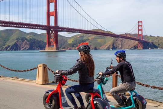 Early Bird: Electric Scooter Rental to Golden Gate Bridge